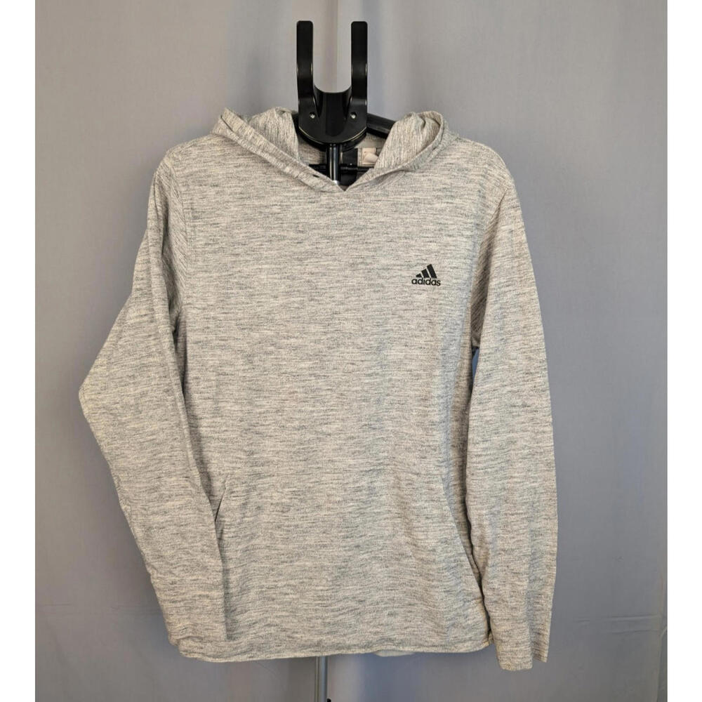 ADIDAS Pique Pull Over Hoodie Men's Size XL - Textured Cotton - RARE